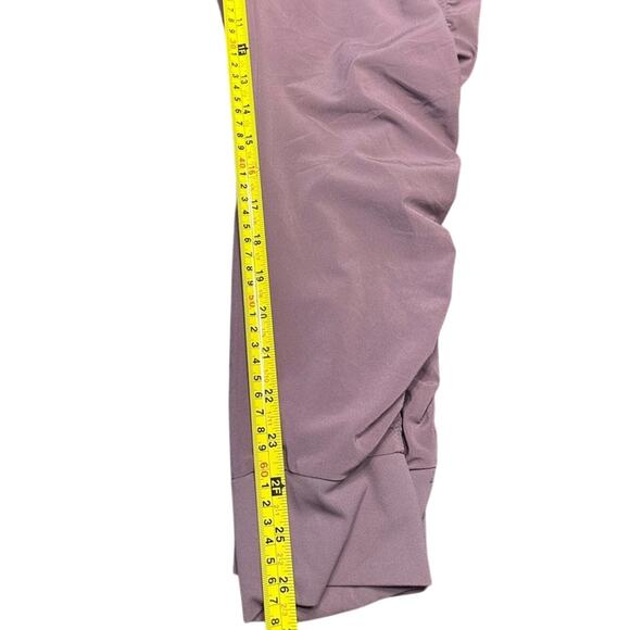 Athleta Attitude Rouched Purple Maeve Jogger Pants Size 4 EUC - Picture 4 of 6